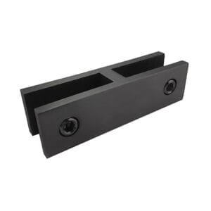 180 Deg Glass to Glass black Square Clamp