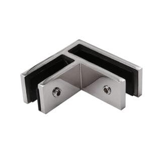 90 Deg Glass to Glass mirror Square Clamp