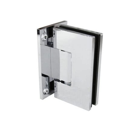 90 Degree Glass to Wall Shower Hinge Satin Adjustable