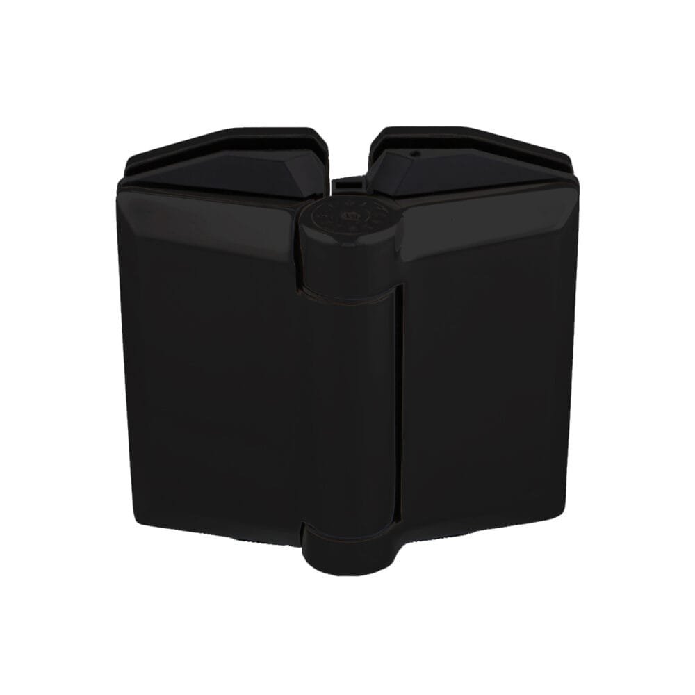Heavy Duty Hinge Glass To Glass Black