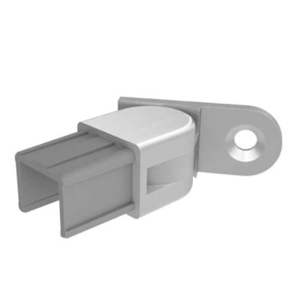 Horizontal Adjustable Satin Wall Bracket with Right Hole