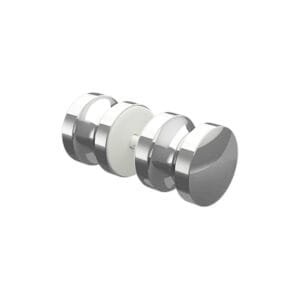 Round Glass Handle Mirror