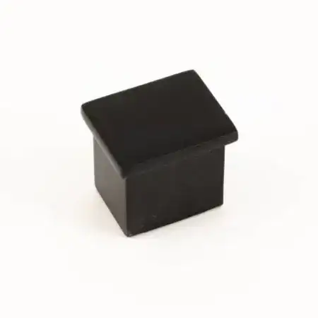 Square Top Rail Black End Cap