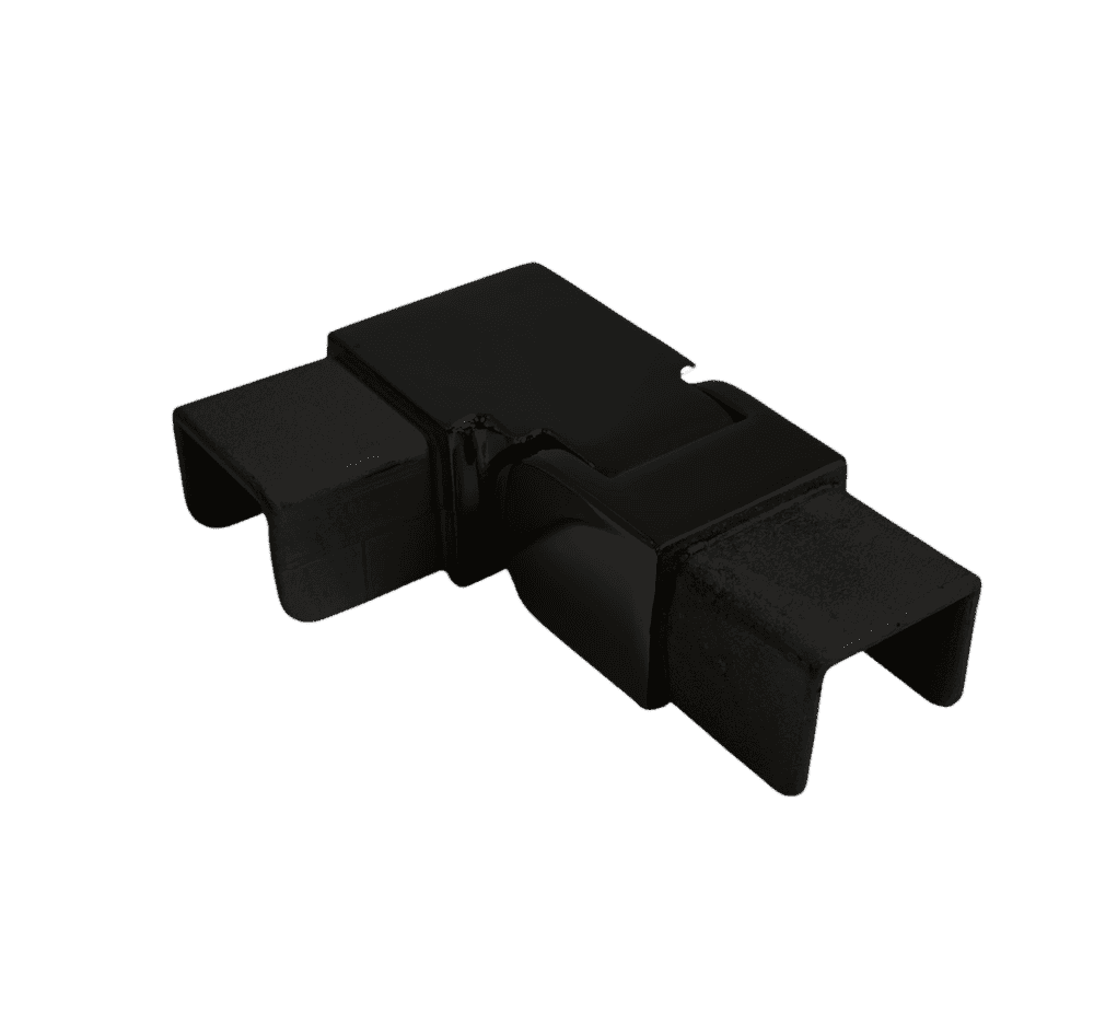 Vertical Adjustable black Corner Joiner Left-Swing