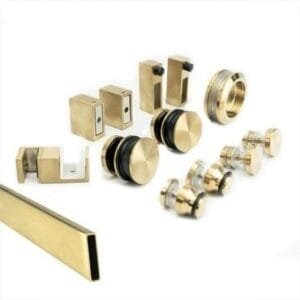 Sliding Shower Screen System Gold
